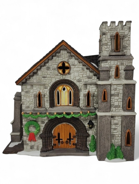 Department 56 Other - Vintage Whittlesbourne Church Handpainted Porcelain Dickens Village Series